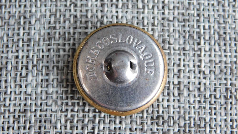 Antique Vtg Button Back Marked Aprx: 7/8" #836-X