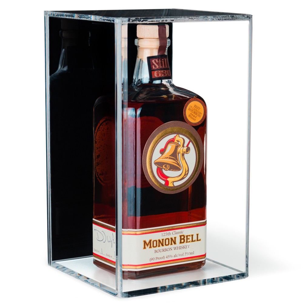 Bobblehead / Figurine Display Case with Wall Mount and Black Back (A016-BB)