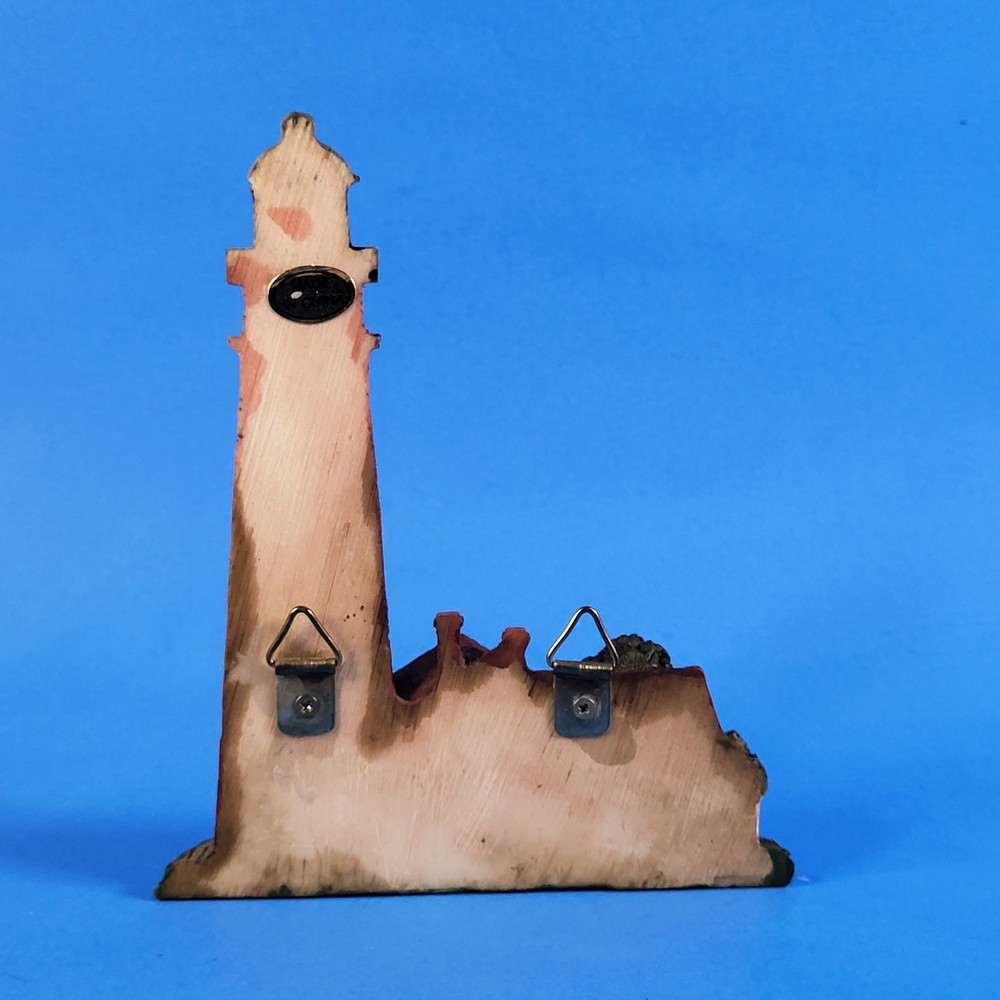 Lighthouse Wall Key Hook Resin 4.25"x5.25" Two Hooks