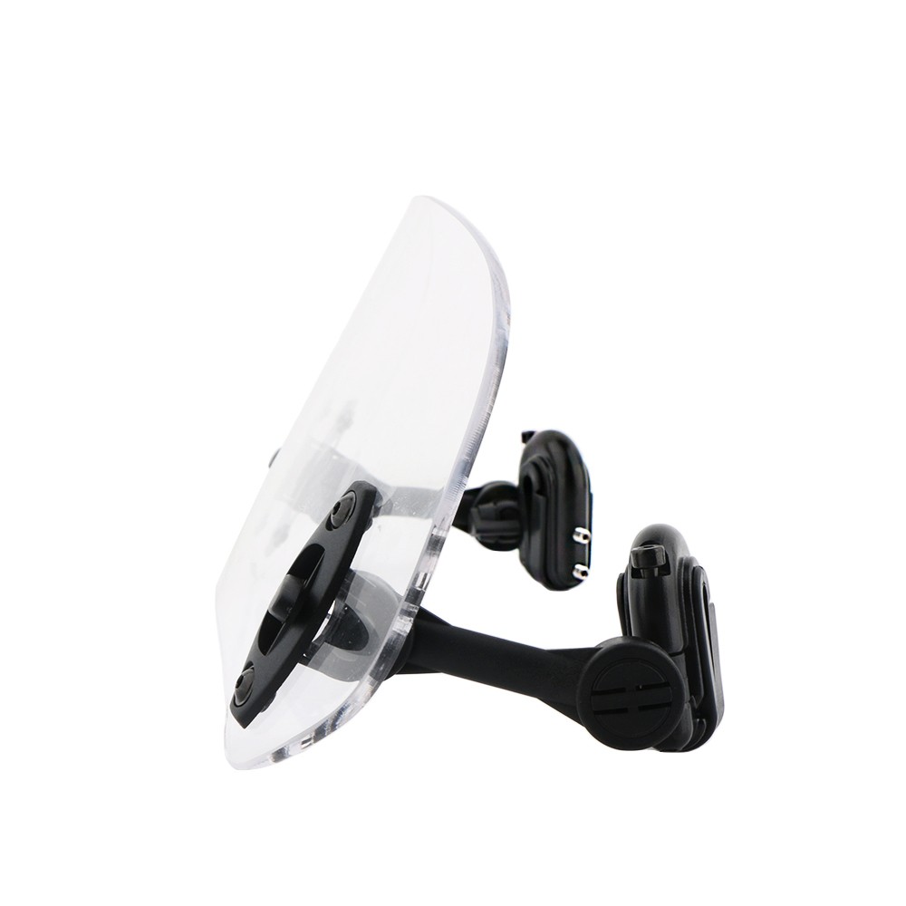 Motorcycle Universal Clip On Windshield Wind Screen Deflector Extension Spoiler