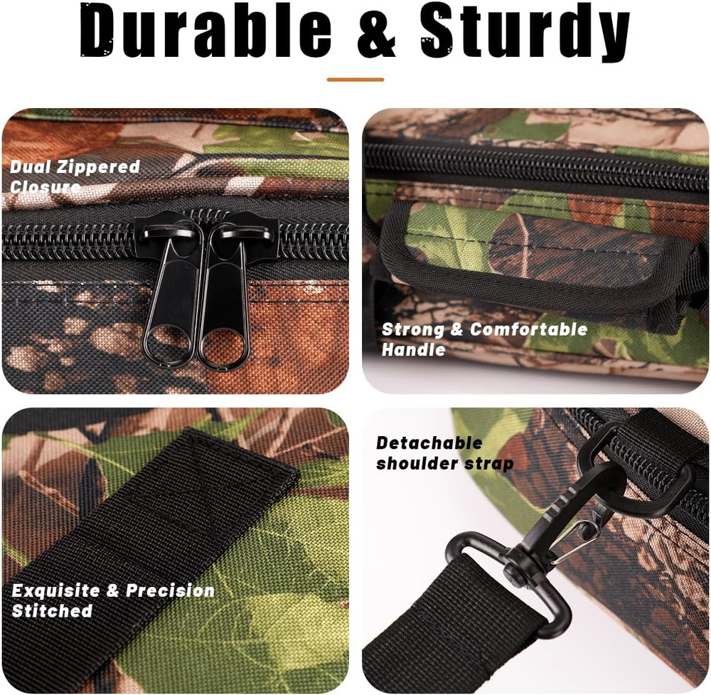 Durable Archery Soft Bow Case with Arrow Pocket & Backpack Straps
