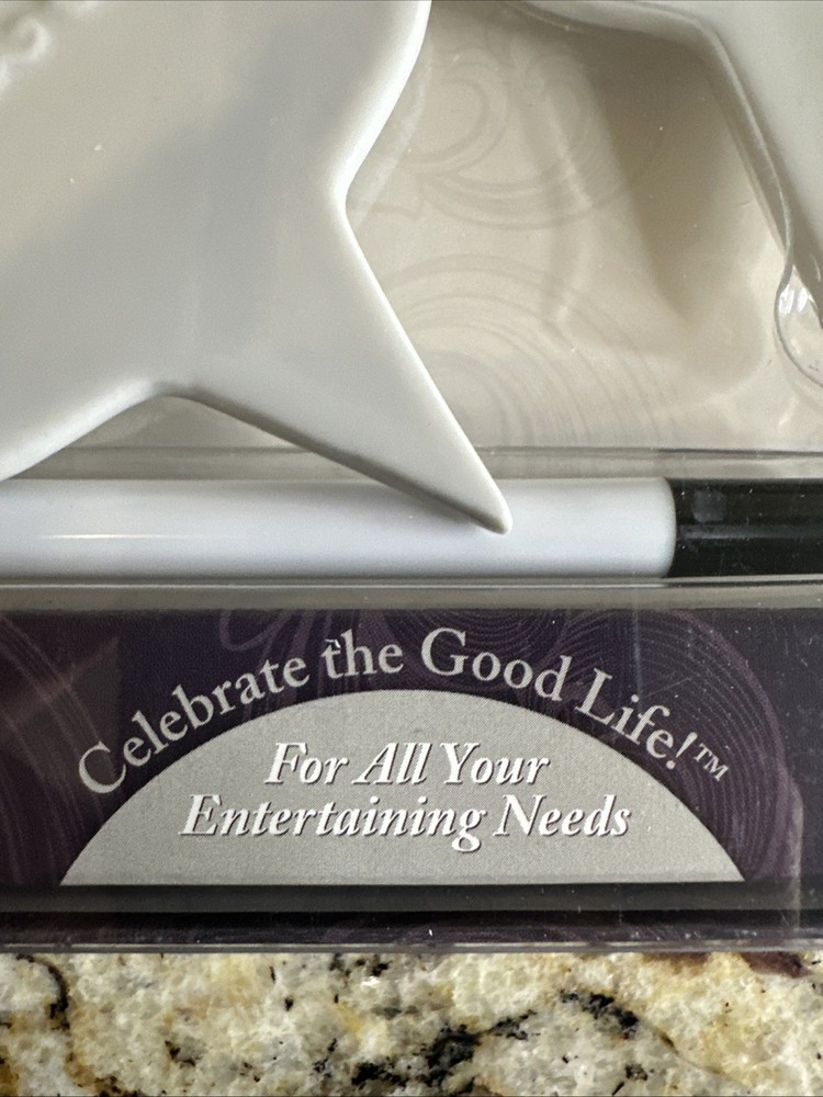 Epic brand Cheese Marker Set features a "Fleur de Lis & Scroll" design