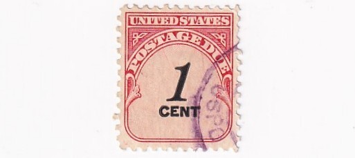 STAMP US SCOTT J89 "Numeral 1" 1 CENT 1959 4th GENERATION USED - M