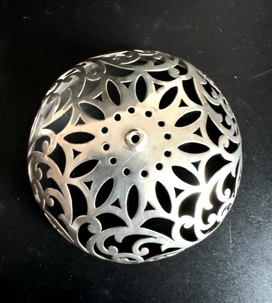 Antique Gorham Sterling Silver Cut Work String /Thread Holder . C1900.