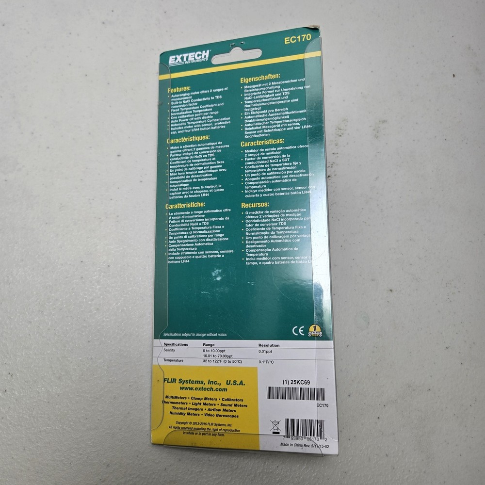 Extech EC170 Salinity Meter