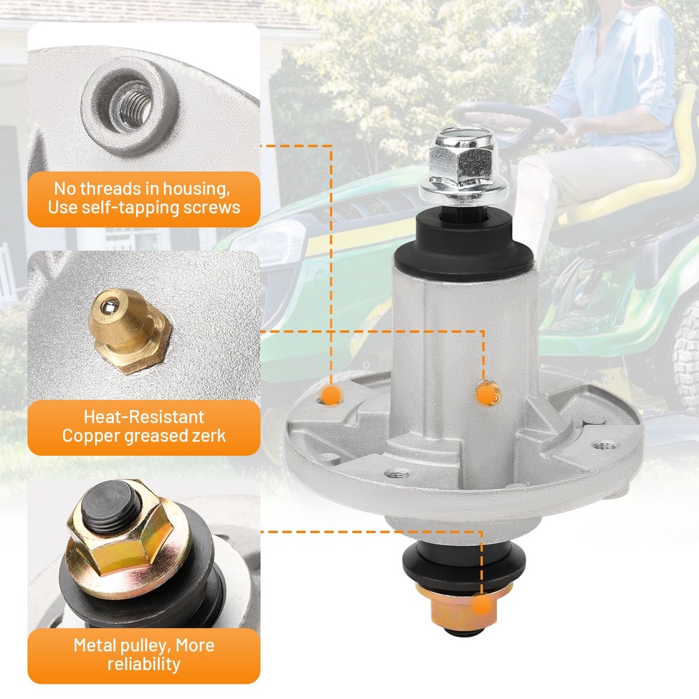 3 x Spindle Assemblies for John Deere D170 E140 E150 E160 E170 AUC15811 48" 54"