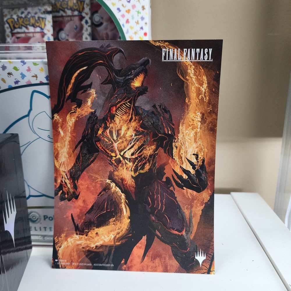 MTG Final Fantasy Gift Bundle - DICE Basic Lands & Poster Included - NO PACKS