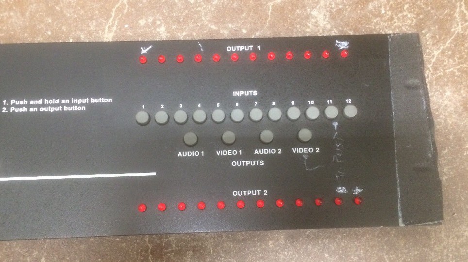 Knox Audio/Video Switcher RS12X2 ,No AC Adapter