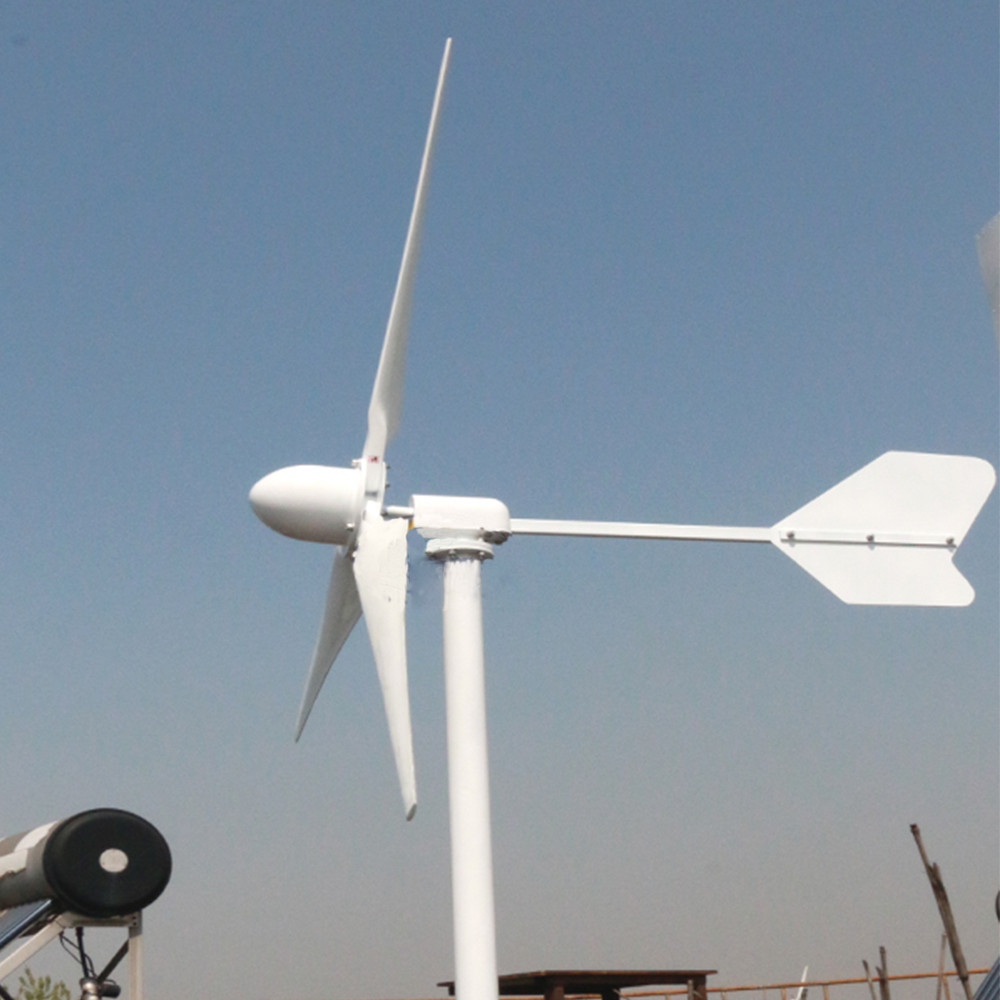 5000W Wind Turbine Generator Kit Wind Power w/ Off Grid Hybrid Charge Controller