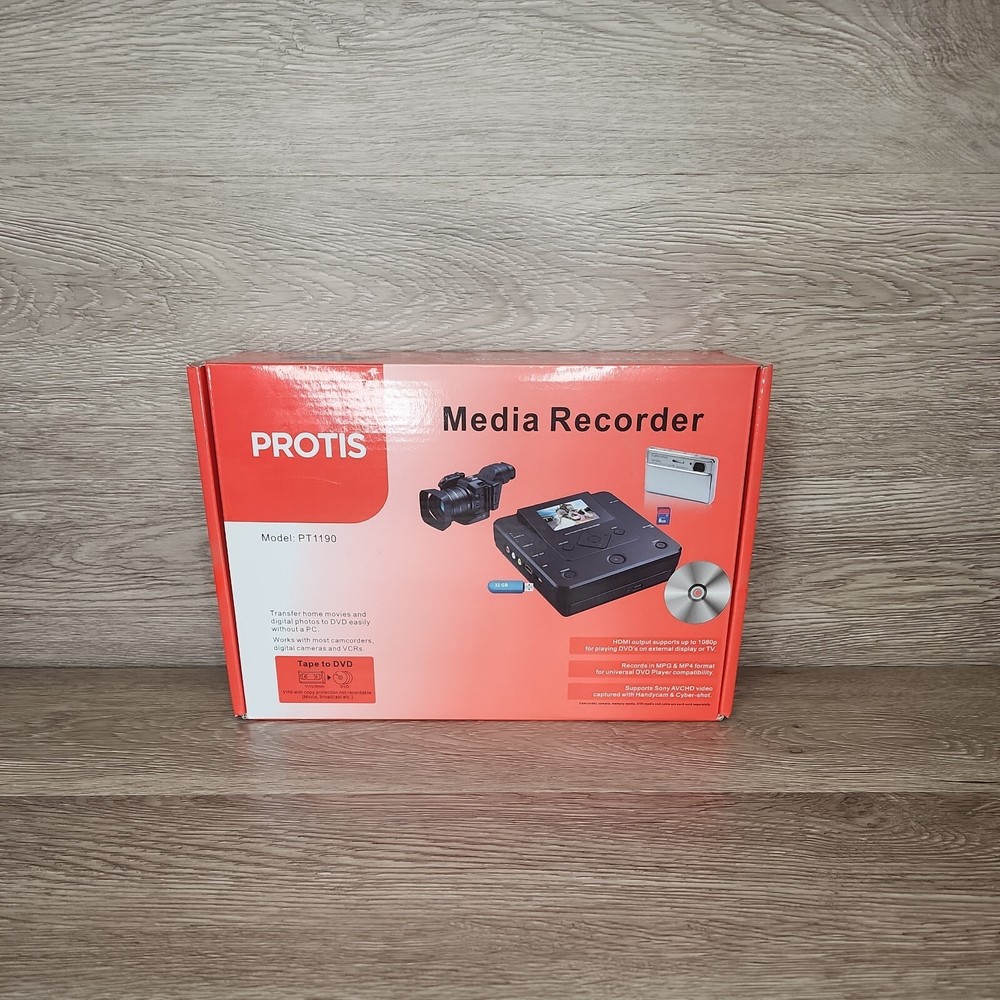 PROTIS Multi-function Media Recorder PT1190 DVD Recorder / Player HDMI USB A/V