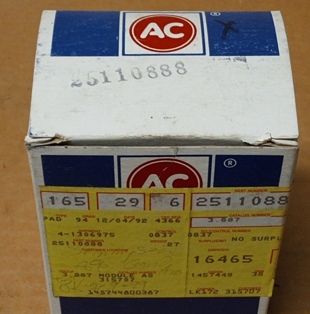 New Genuine AC Cruise Control Module 25110888