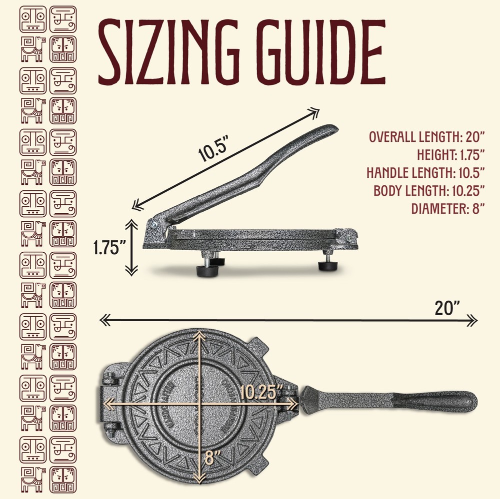 Concord Cast Iron Heavy Duty Tortilla Press (Version 2.0)