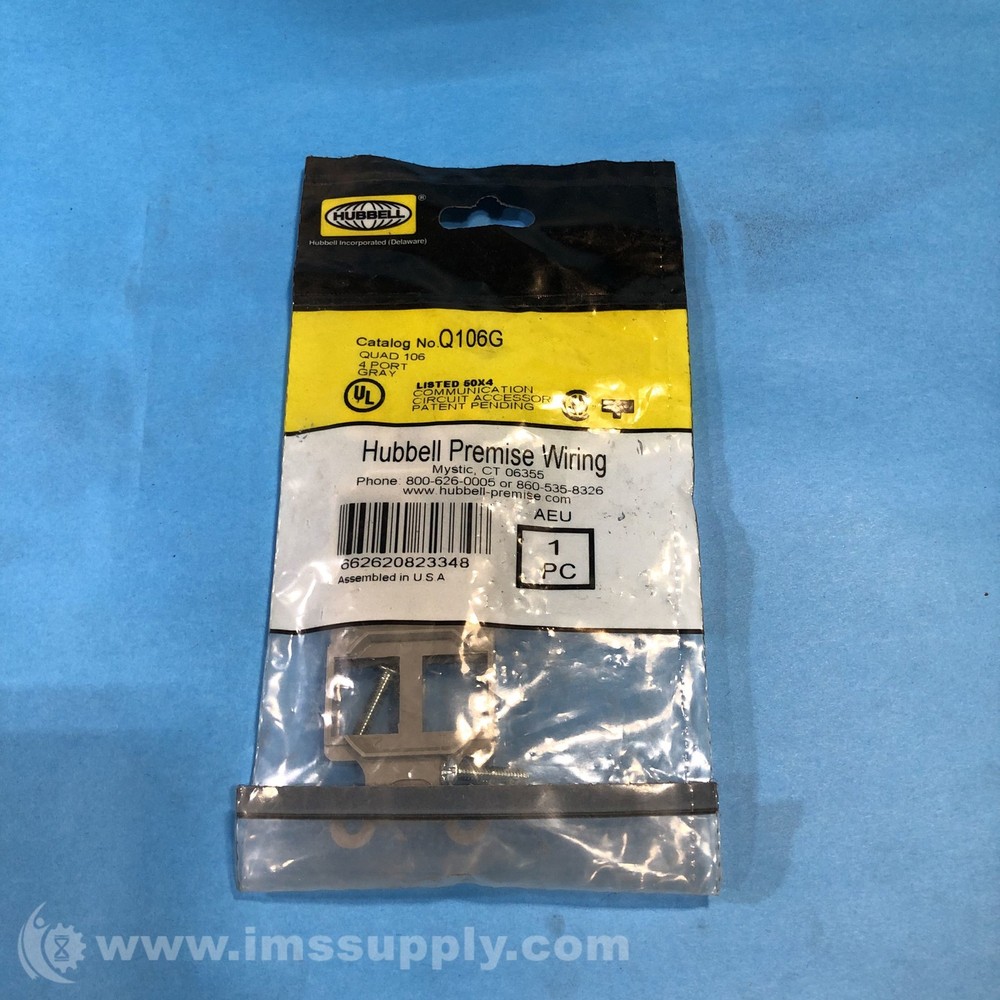 Hubbell Q106G Duplex Outlet Frame FNFP