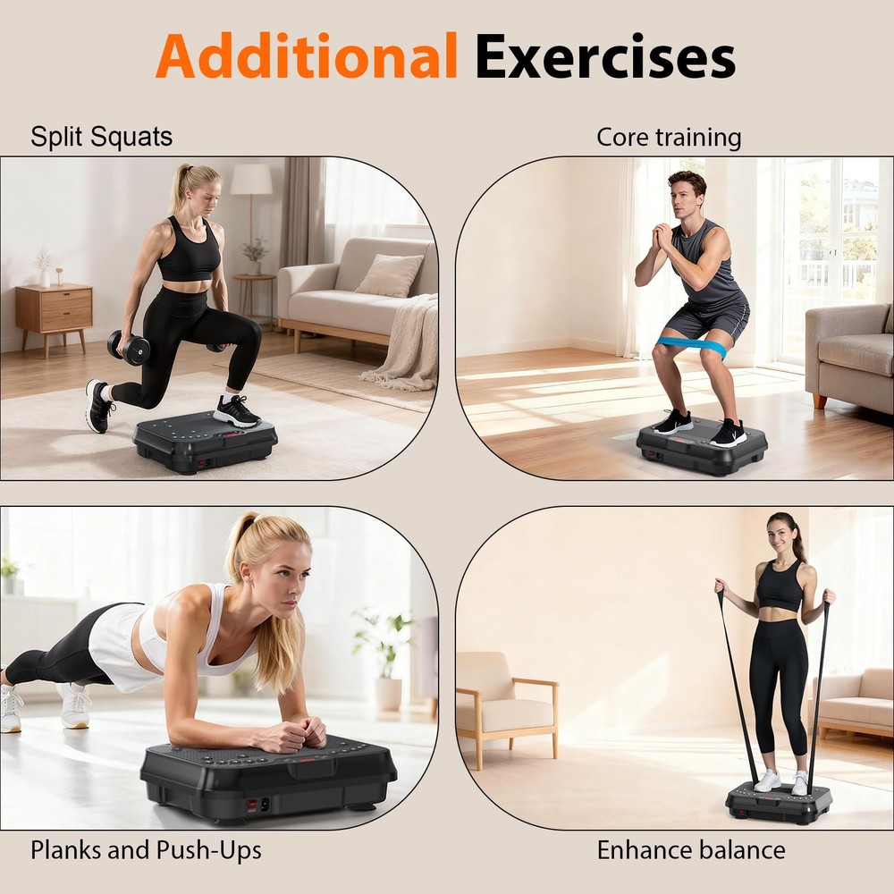 Vibration Plate Exercise Machine for Lymphatic Drainage,Power Vibrate Stand S...