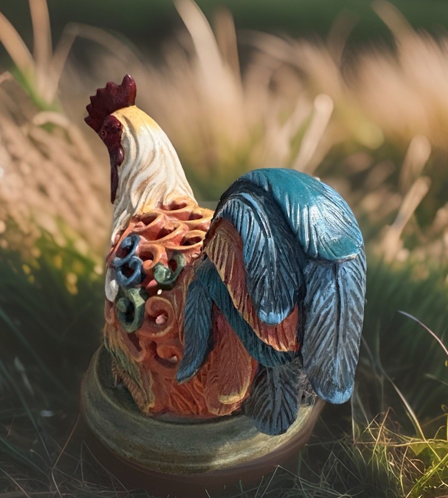 Rooster Lamp/Night Light 7”x 7” Electric