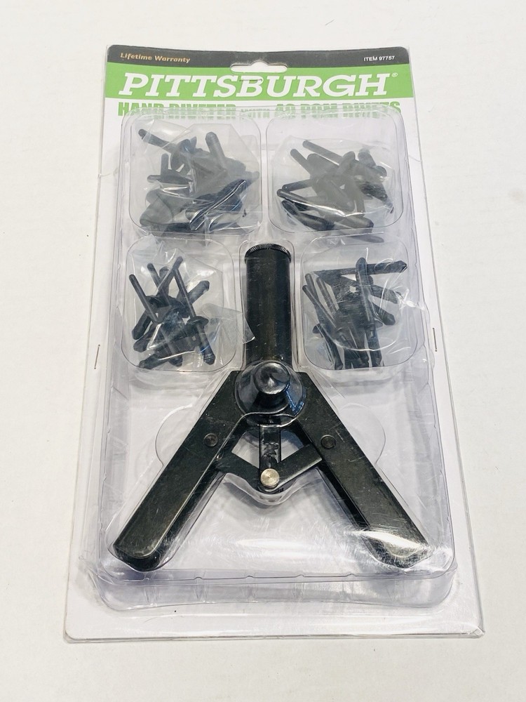 Pittsburgh Hand Riveter w/40 POM Rivets. New!!
