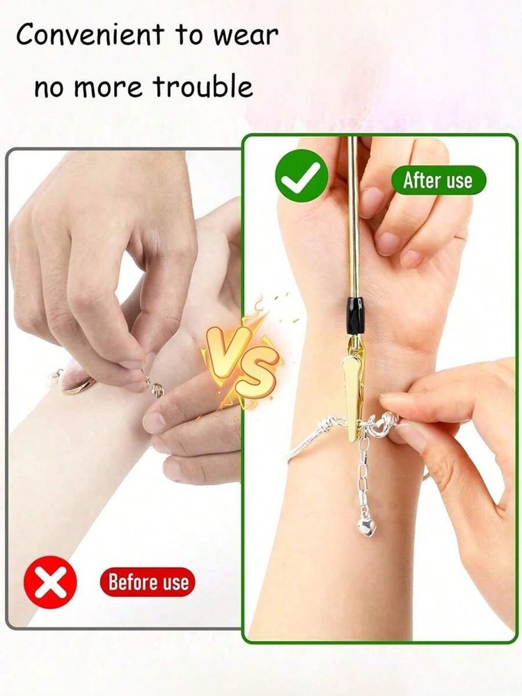 Bracelet wearing auxiliary tool, random color