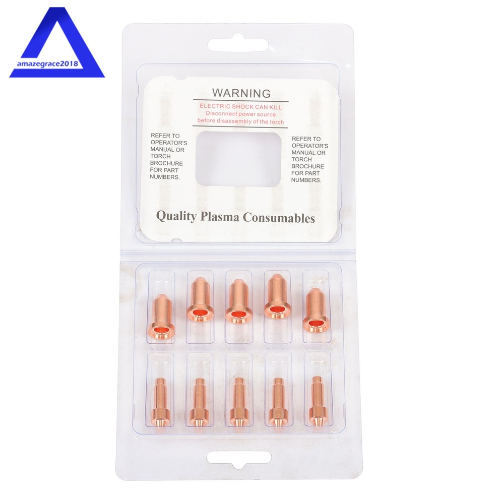 10Pack Plasma Electrode 249926 Tip 249928 Nozzle for XT40 XT30 XT30C Torch