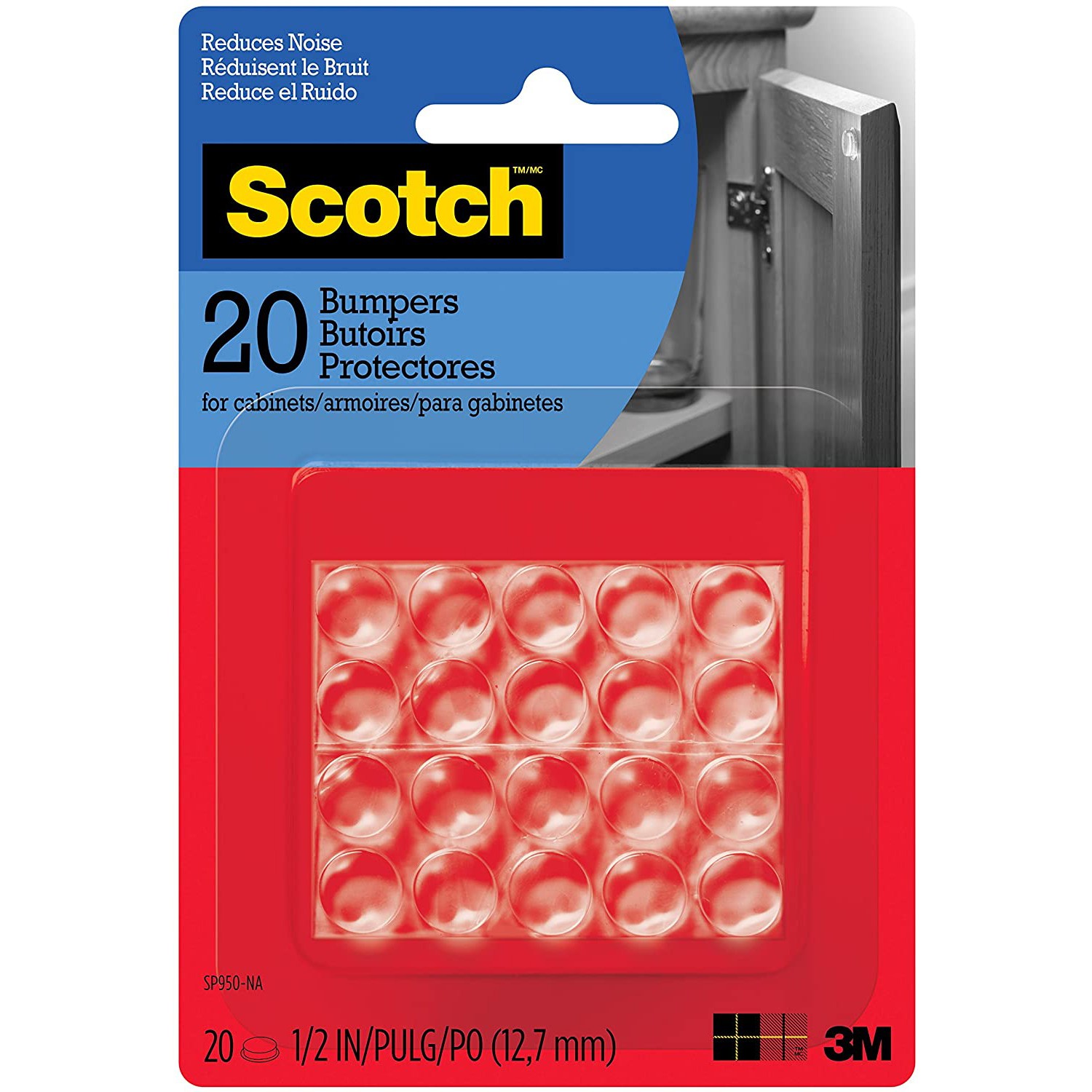 Scotch Bumpers [Round]: 1/2 in. width (Clear) *40 pack