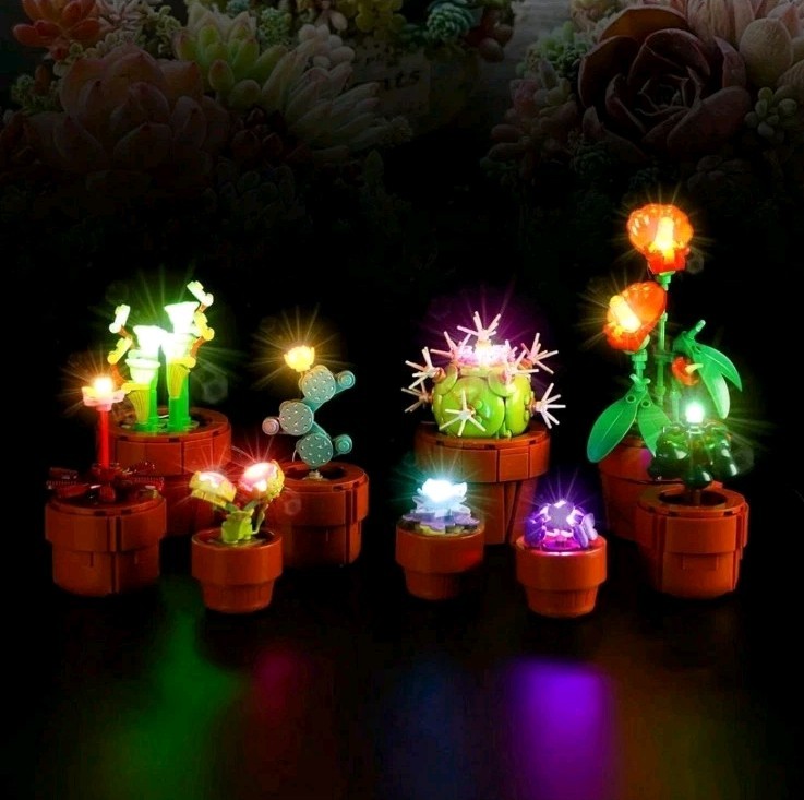 LED Light Kit for Lego 10329 Tiny Plants Botanicals Cactus Decor Lighting