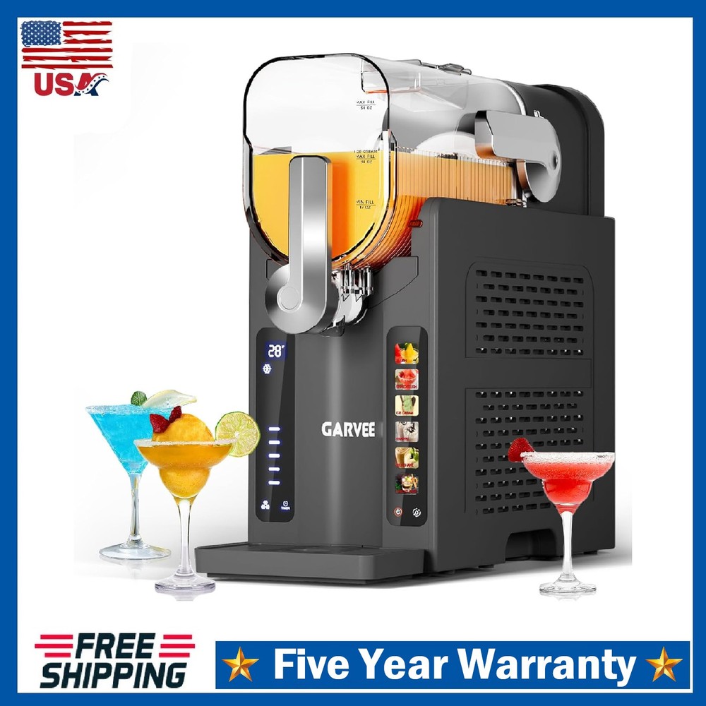 Slushie Machine for Home ,No Ice Needed, Frozen Drink Maker LED with 6 Programs