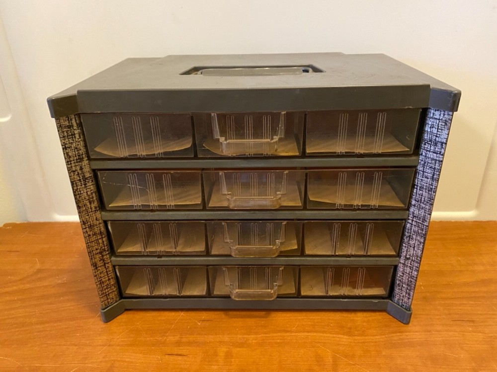 STANLEY YANKEE ACCESSORY SCREWDRIVER & DRILL BIT STOCK BOX W/LABELS - U.S.A.