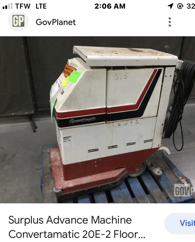 Advance Convertomatic Floor Buffer