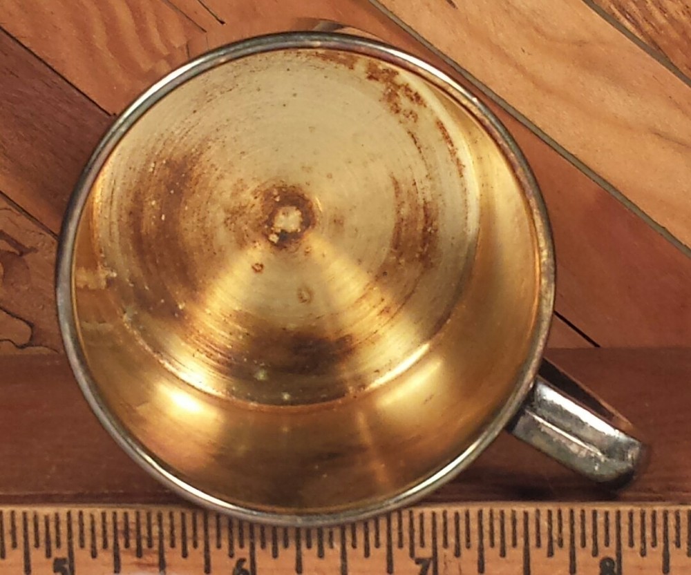 Oneida Silversmiths Silver Plate Baby Cup Christening Shower Birth Gift