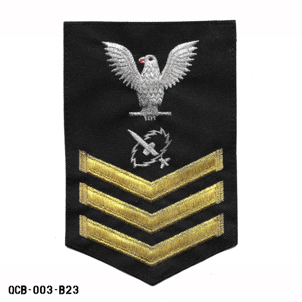 Missile Tech Sleeve Patch ~ US Navy Petty Officer 1st Class ~ PO1 ~ E6 ~ NEW