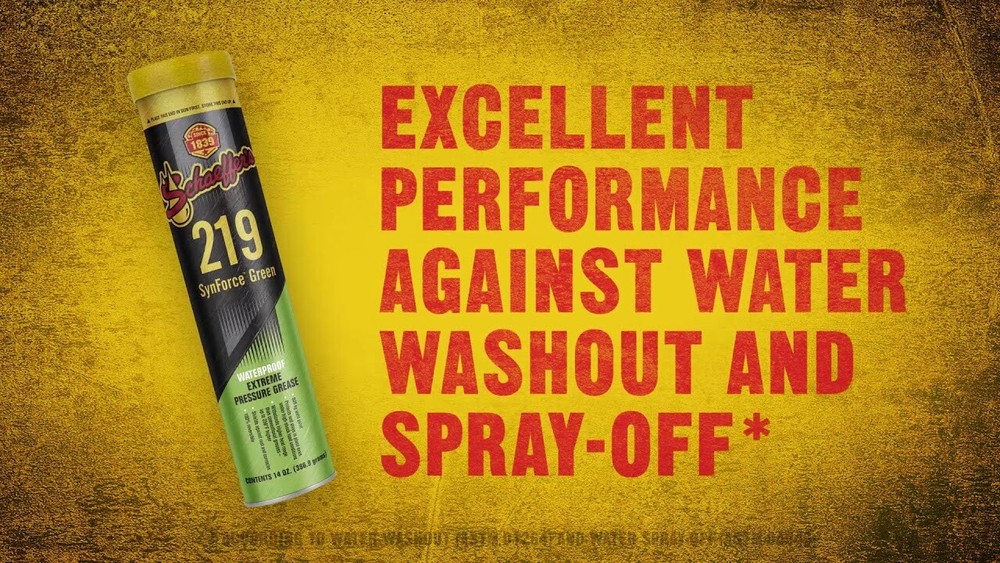 Schaeffer's 219 SynForce Green Waterproof Grease NLGI #2 2 Tubes