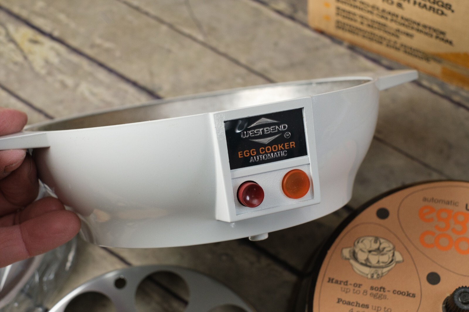 WEST BEND Automatic Egg Cooker 86618 NOS Original Box Instructions Vintage