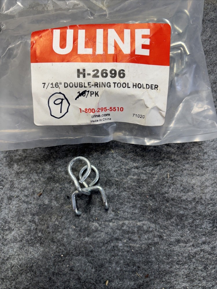 Uline Peg Board Hangers, Various Sizes & Qty