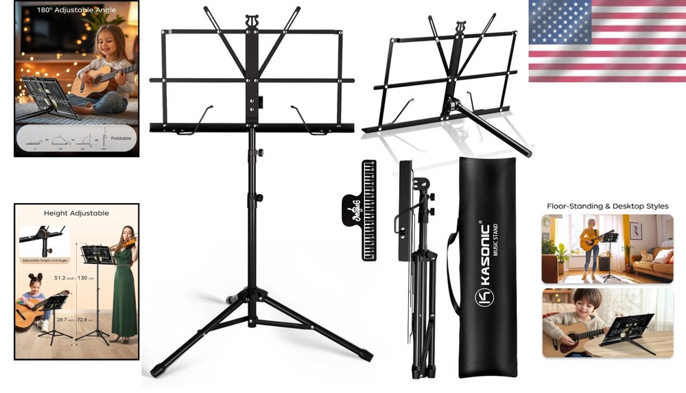 Multi-Functional Music Stand: Lightweight, Adjustable & Ideal for Every Musician