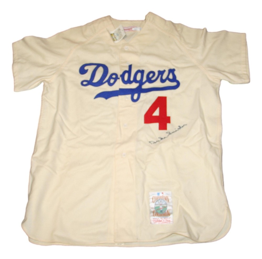 Duke Snider Autographed Authentic Mitchell & Ness Brooklyn Dodgers Jersey JSA