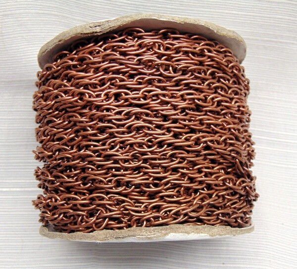 9x6mm Double LINK Antique COPPER Rope CHAIN BULK By-the-Foot ~ Good 4 SteamPunk