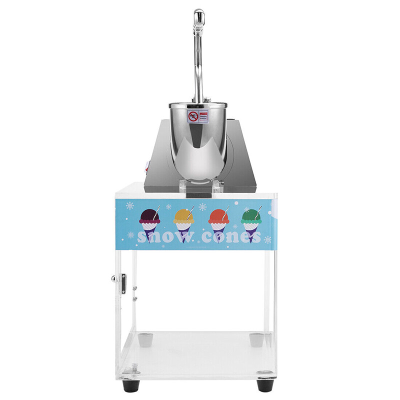 Electric Dual Blades Commercial Ice Crusher Shaver 440lbs/hr Snow Cone Maker