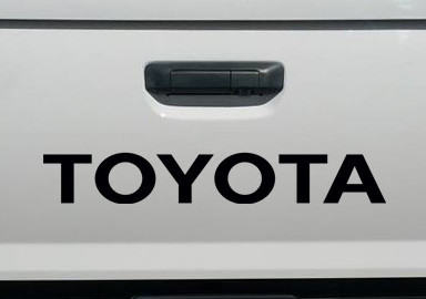 TOYOTA BLACK TAILGATE Vinyl Replacement Decal 24"