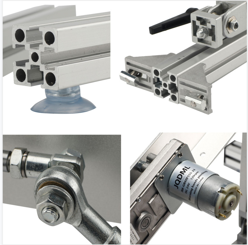 DC 12V 150MM 6inch 160RPM Reciprocating Linear Actuator Motor with Stand DIY US