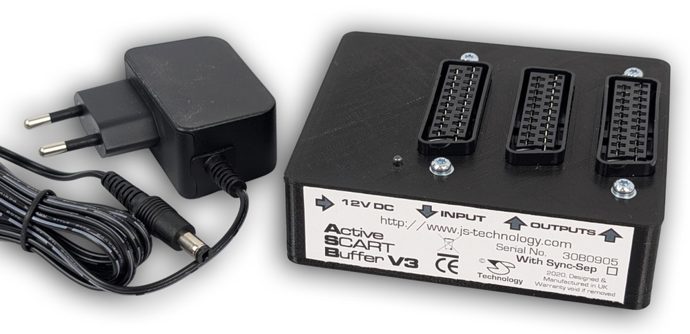 RGB SCART splitter 1 input 2 output active power distributor distribution amplifier