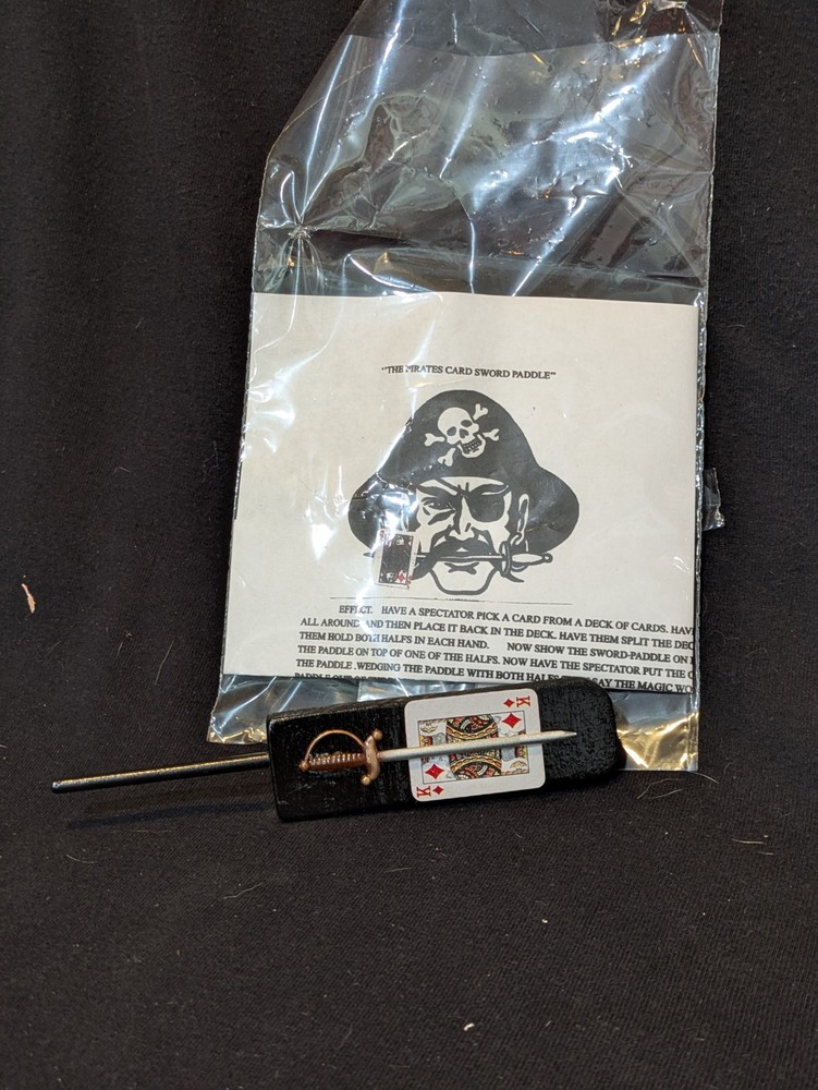 The Pirates Card Sword Paddle Magic Trick