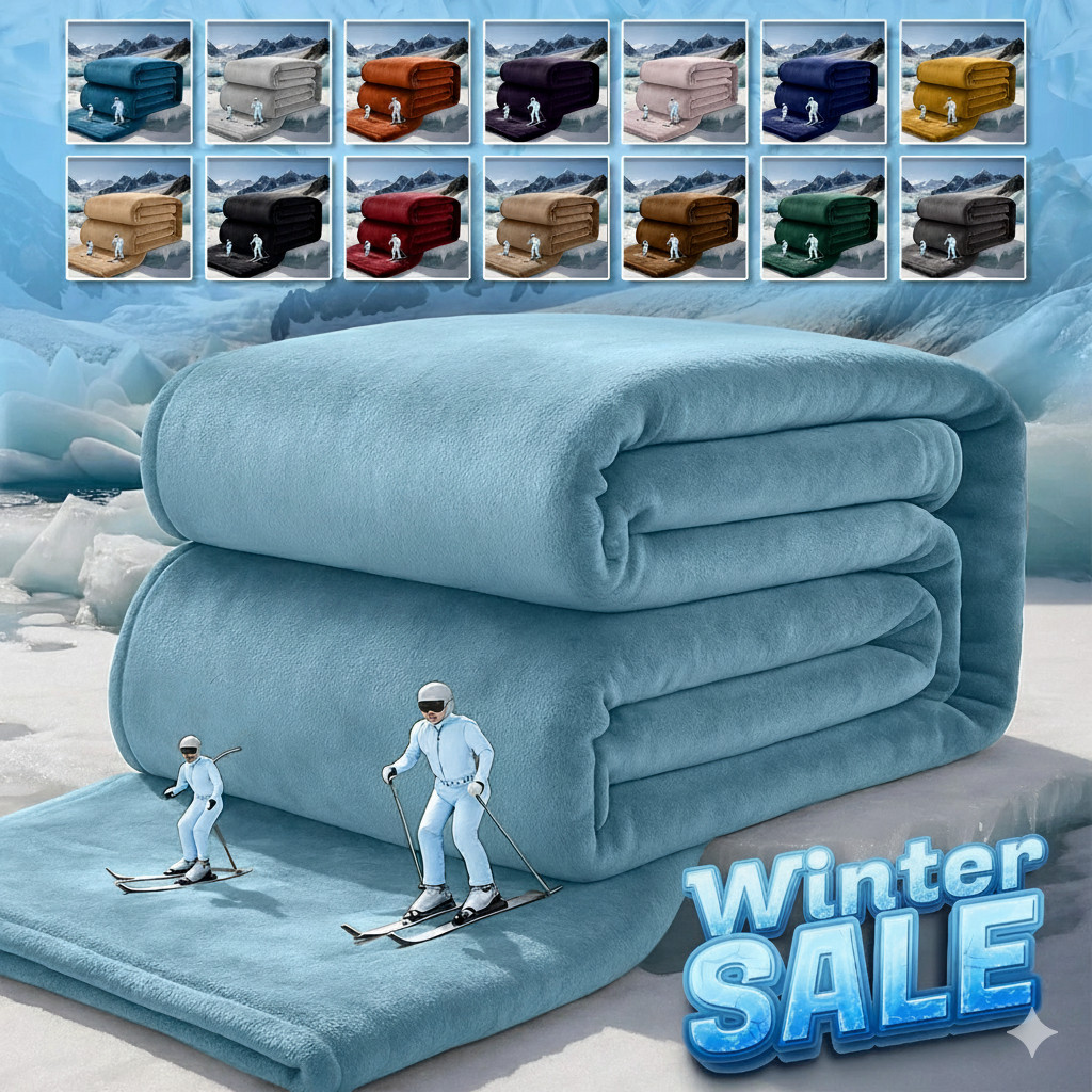 Fleece Blanket Winter Nights Quilt Blanket Double Sided Sofa Couch BED Blankets