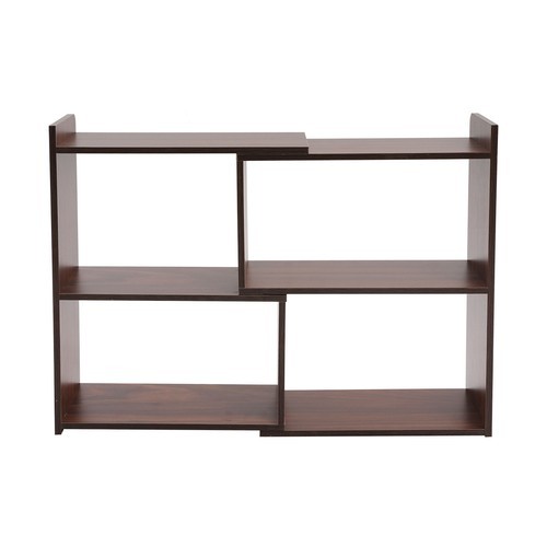 Open Storage Shelf, 3-Tier Bookcase, Retractable Storage Shelf