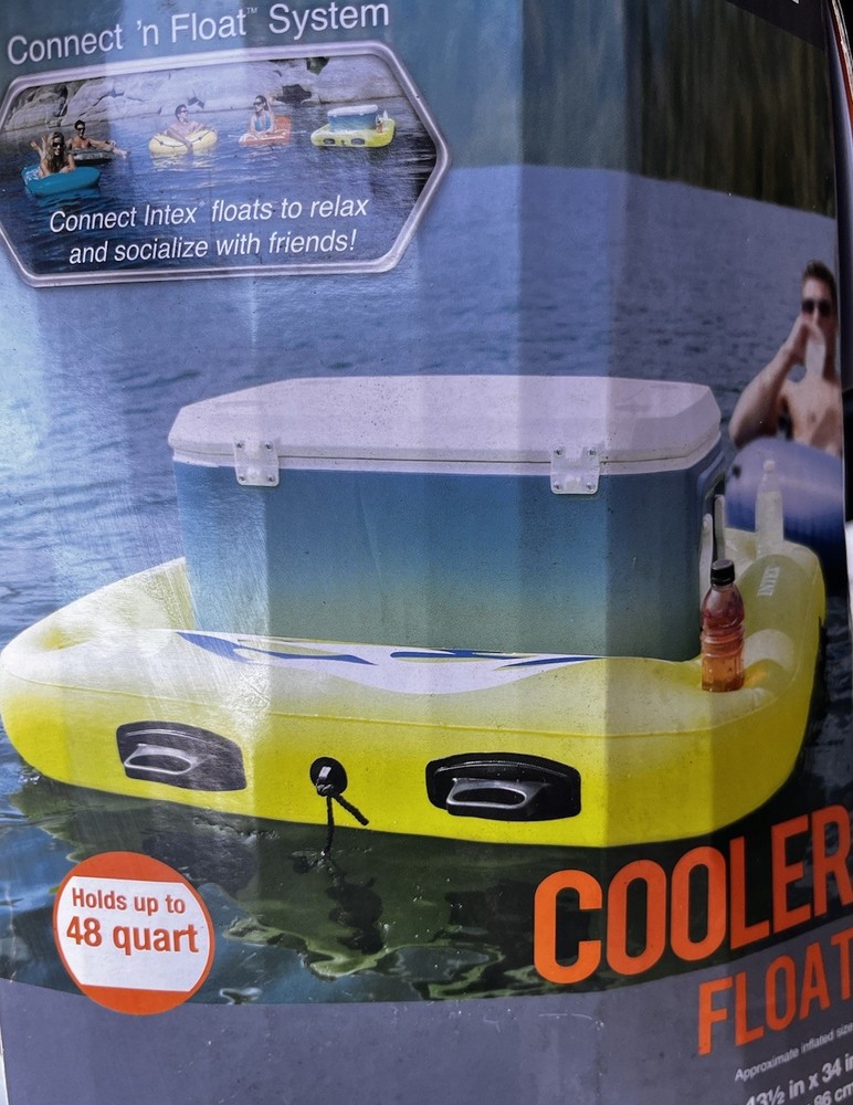 Brand New Intex Cooler Float Lake, Pool 48 Quart Lime Green New