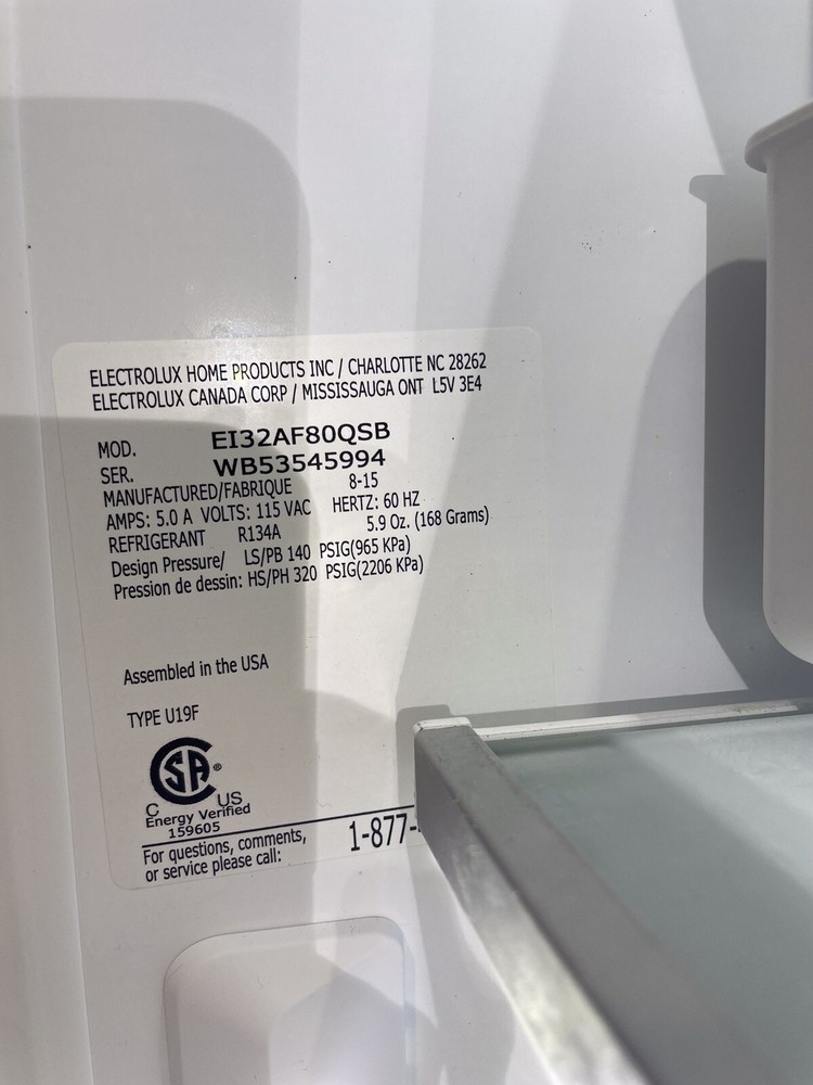 Electrolux Home Products Freezer