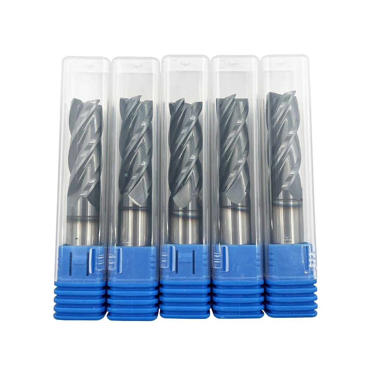 5PCS 1/2 " 4 FLUTE LONG CARBIDE END MILL - TiALN COATED