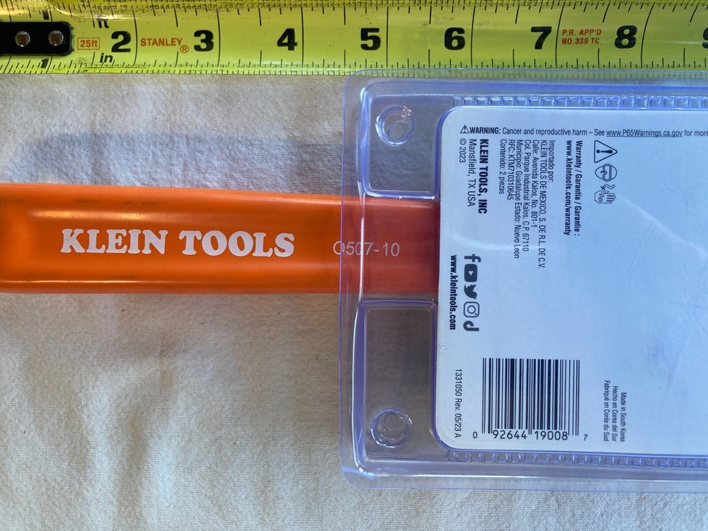 Klein Tools D5072 Extra Capacity Adjustable Wrenches, 6” & 10”
