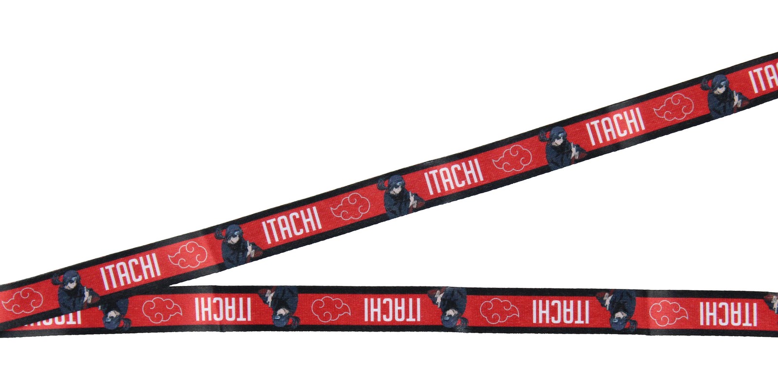 Naruto Itachi Uchiha ID Badge Holder Lanyard w/ Rubber Pendant