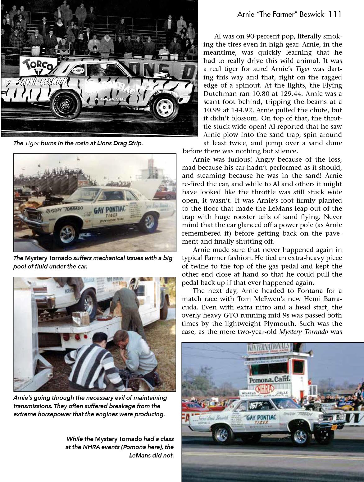 Arnie The Farmer Beswick NHRA