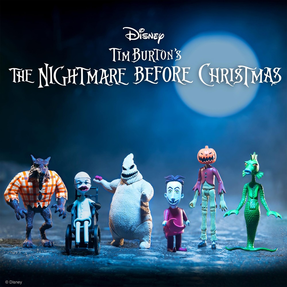 Super7 Tim Burton's The Nightmare Before 3.75 inch scale, Multicolor