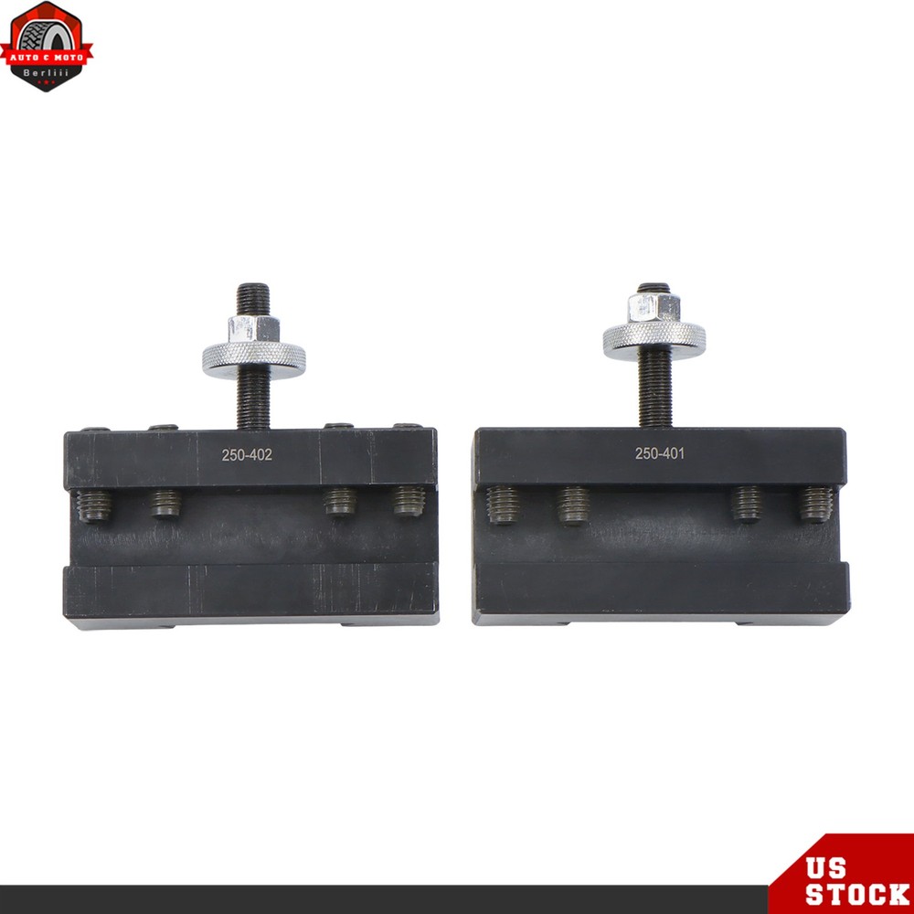 6Pcs Wedge Type 250-444 CA Quick Change Tool Post Set for 14" - 20" Lathe Swing